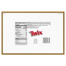 Twix Share Size Chocolate Caramel Cookie Candy Bar, 3.02 Oz, 24-Count