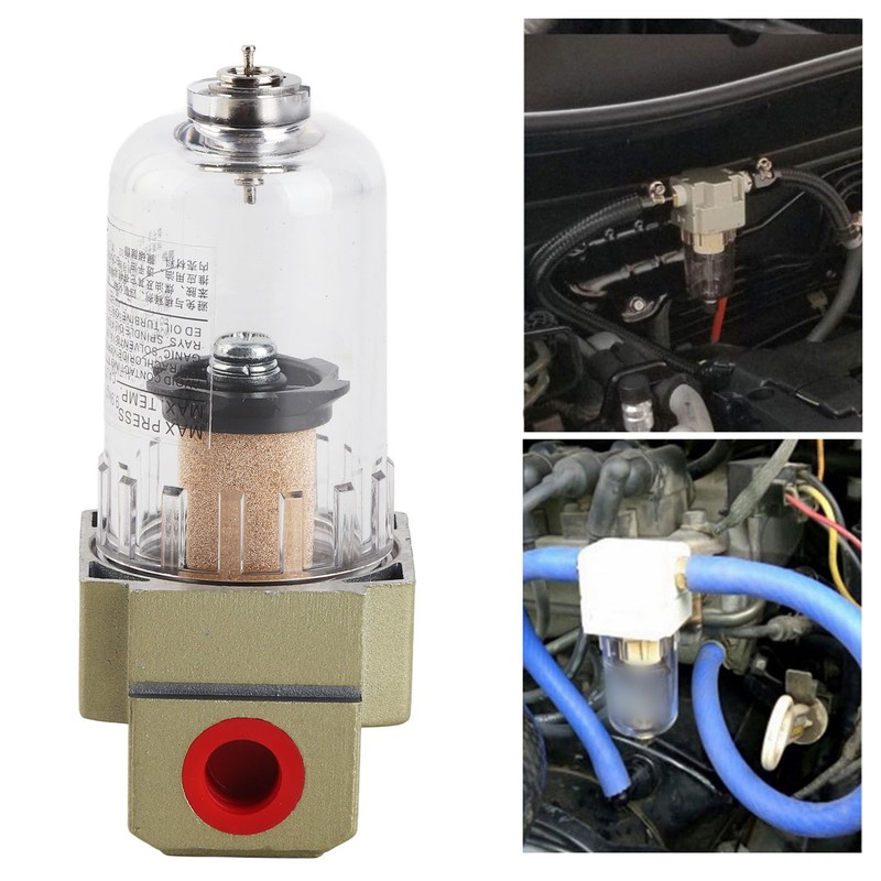 Engine Oil Separator Catch Can Air Filter Universal Auto Car