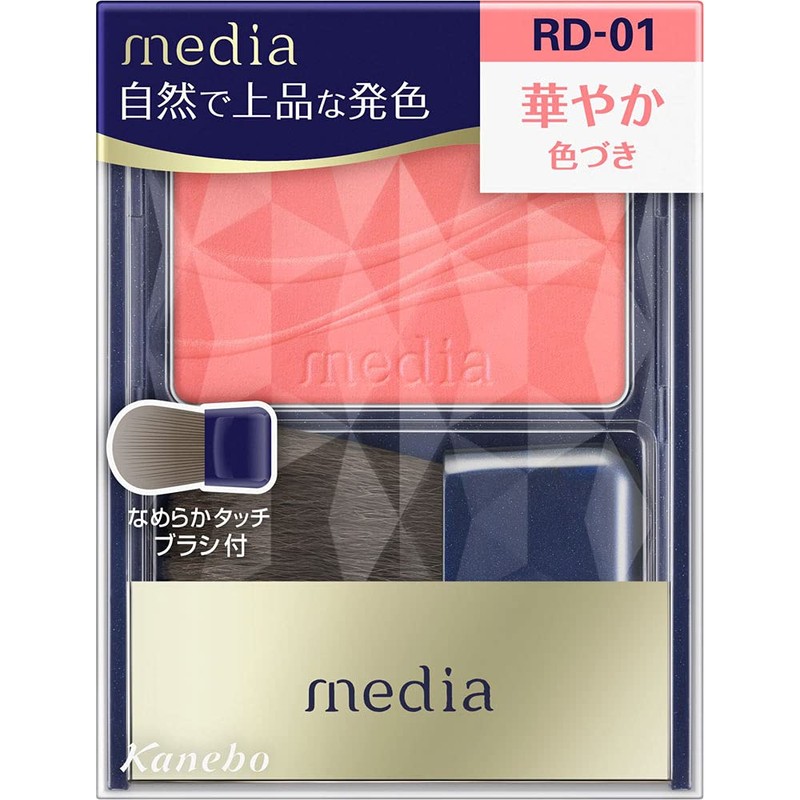 Kanebo Media Bright-Up Cheek S RD-01 Red Type (2.8g) Cheek
