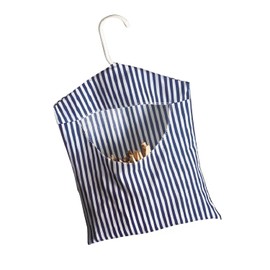 S & S PRODUCTS 1 Piece Hanging Peg Bag with Hanger for Storing Clothes Pegs 27x34cm