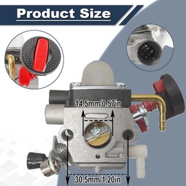 ZAMDOE 4237 120 0621 Carburetor for Stihl New Type HS82 HS87 HS82R HS82RC HS82R HS82T HS87R HS87T HS87T Hedge Trimmers Carburetor with Air Filter Spark Plug