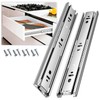 REGUDA Drawer Slides Ball Bearing 3 Folds Full Extension Side