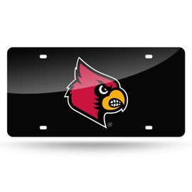 Rico Industries NCAA Louisville Cardinals Black Color Laser Cut Tag