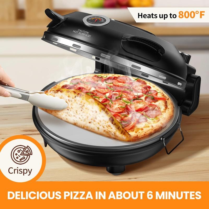 Pizza Oven with 4 accessories- Countertop 800°F Brick Oven Pizza