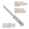 QUARKZMAN Pack of 2 T15 Security Torx Bit 1/4 Inch