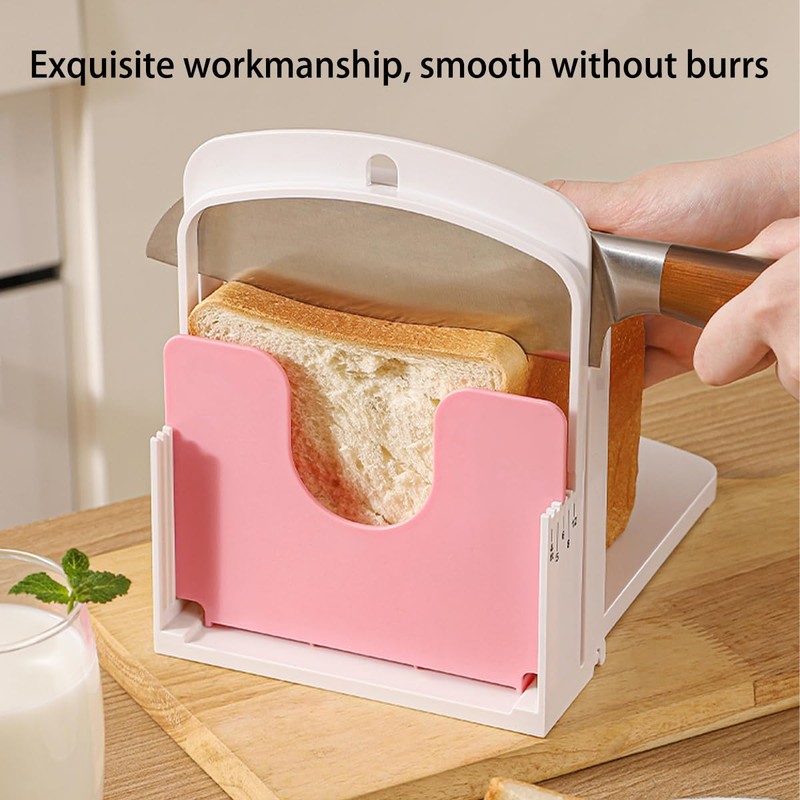 Bread Slicer for Homemade Bread, Bread Slicing Guide Adjustable Width,