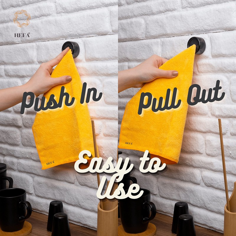 HEFA Towel Hooks, Towel Holder, Dish Towel Holder, Kitchen Organization,