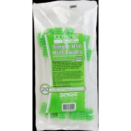 Sage 60761700 Oral Swabstick Toothette Plus Foam Sodium Bicarbonate 6076 Box Of 20