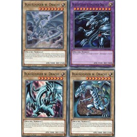 SDWD-DE034 Blue-Eyed Ultimate Dragon Fusion Set Common 1st Edition German Structure Deck: Blue-Eyes White Destiny with MZTCG Shipping Protection Yugioh