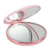 Hilitand Espejo de Maquillaje de Viaje con Luz LED, Doble