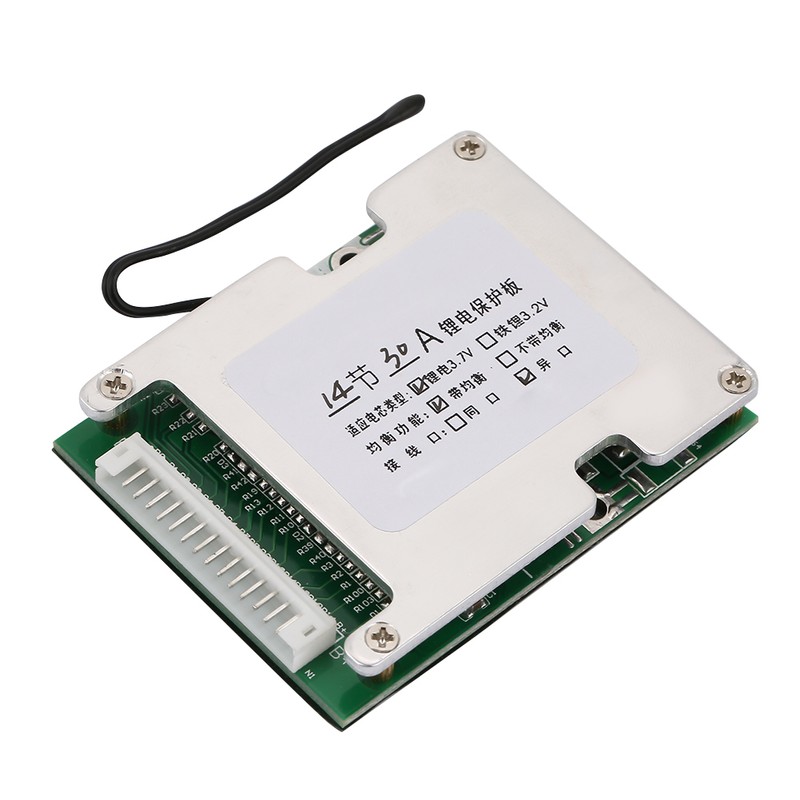 14S 30A Lithium Battery Protection BMS PCB Board with Balance