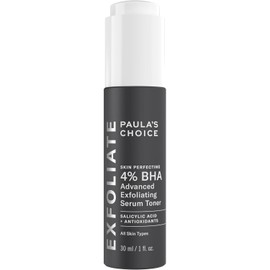 Paula's Choice Skin Perfecting 4% BHA Advanced Exfoliating Serum Toner Smooths the face with salicylic acid and antioxidants and anti-aging for skin texture Enlarges pores Unscented / 폴라 초이스 스킨 퍼펙팅 4% BHA 어드밴스드 각질 제거 세럼 토너 살리실산 및 항산화제로 얼굴을 부드럽게 하고 피부 결을 위한 안티에이징 모공 막힘 확대 무향