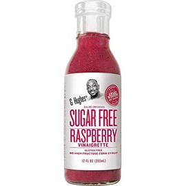 G Hughes Sugar Free Raspberry Vinaigrette - Sugar Free Salad Dressing, Gluten Free, No High Fructose Corn Syrup, Only 1 Carb per Serving, Lite Dressing, No Added Sugar - 12 Fl Oz Bottles (Pack of 3)