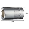 Tone 2S-09 Socket (Hexagon), 1/4 inch (6.35 mm), Width of