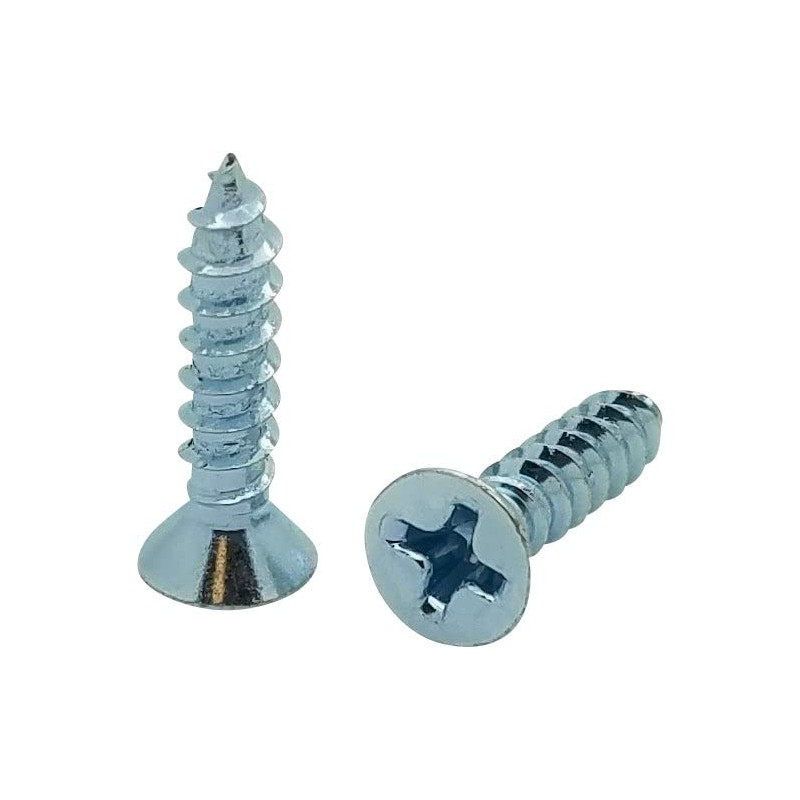 BCP Fasteners 100 Pack #6 x 3/4" Flat Head Zinc