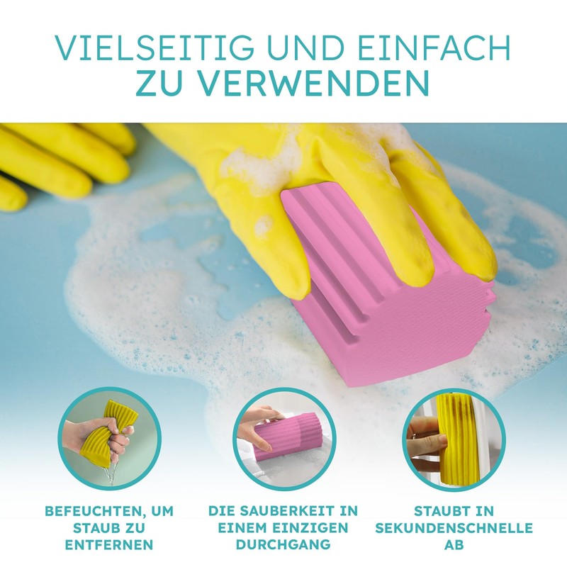 ADV HOME. Damp Duster Dust Sponge - Versatile Cleaning Tools