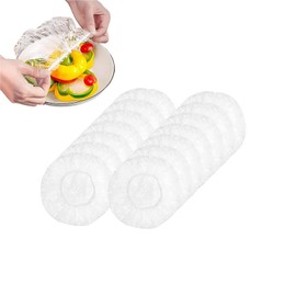 Atsmoce Pack of 200 Food Storage Bags, Cling Film with Elastic Band, Elastic Food Covers, for Food Preservation, Reusable