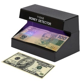BlissKiss Counterfeit Money Detector - UV Counterfeit Bill Detection Machine, Instant Currency Verifier for All Currencies