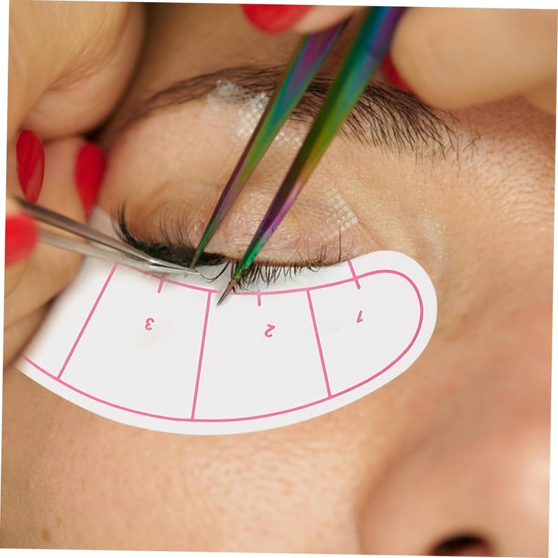 Ipetboom Eyelash Isolation Pads 70 Sheets Dual Scale Lash Mapping