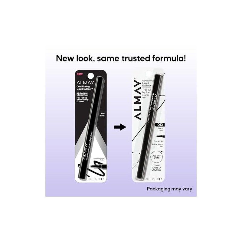 Almay Delineador Líquido Conditioning Liquid Eyeliner Tono: Black