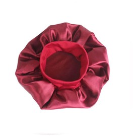 Soft Sleep Cap, Salon Night Cap, Satin Bonnet, Soft Waterproof Shower Cap for Sleep, Hair Loss, Hair Protection, Head Cover (Pink)