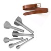 6pcs /set DIY Leather Carft V Shape Punch Belt End