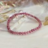 Budawi® Pink Tourmaline Bracelet Beads 4mm Faceted on Stretch Band,
