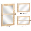 KRAND Baby Montessori Wooden Frame Non-Shatter Safety Mirror w/ 2