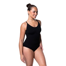 HeyShape Snatched Women's Shapewear Bodysuit Tummy Control Body Shaper - Seamless Sculpting Waist Body Suit - Black L