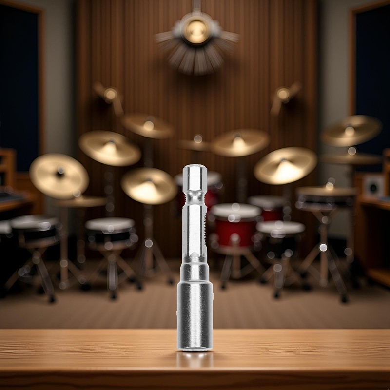 Silver Drum Key Keys Tuning Drums Metal Drill Bit Percussion