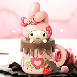 Jim Shore ✤ New JIM SHORE SANRIO Figurine MY MELODY Pink Chocolate Cocoa Strawberry Bunny