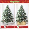 LIHAO Christmas Tree Skirt 60 cm Christmas Tree Stand Cover