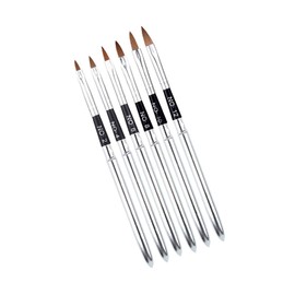 Mikinona Essential Nail Art Brush Set 6 Pieces for Creative Manicure Designs for Acrylic Nail Art Kits