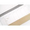 2YOUNG Kraft Standing Weekly Planner - Wirebound Kraft Undated Weekly