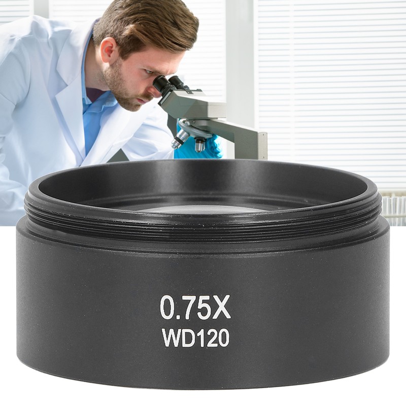 Microscope Lens 0.75X 120mm Barlow Eyepiece M48 Interface Accessory for