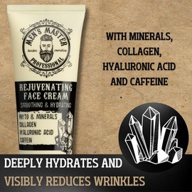 Men's Master Rejuvenating Face Cream for Men | Moisturizing and Anti-Wrinkle | Enriched with Collagen and Hyaluronic Acid | Men's Face Cream 75 ML