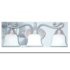 Altair 3 Light Bath Bar Alabaster Style Glass Shades Satin