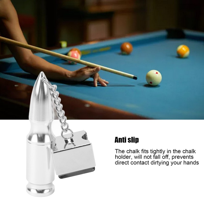 Billiard Pool Cue Chalk Holder Non Slip Multifunctional Portable Billiard
