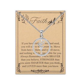 BNQL Faith Trust and Pixie Dust Bracelet Fairy Tale Jewelry Birthday Gifts for Her (faith necklace card)
