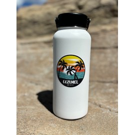 Cozumel Mexico Sticker Decal 3" Round Indoor Outdoor Durable Vinyl Stickers Decals, S741