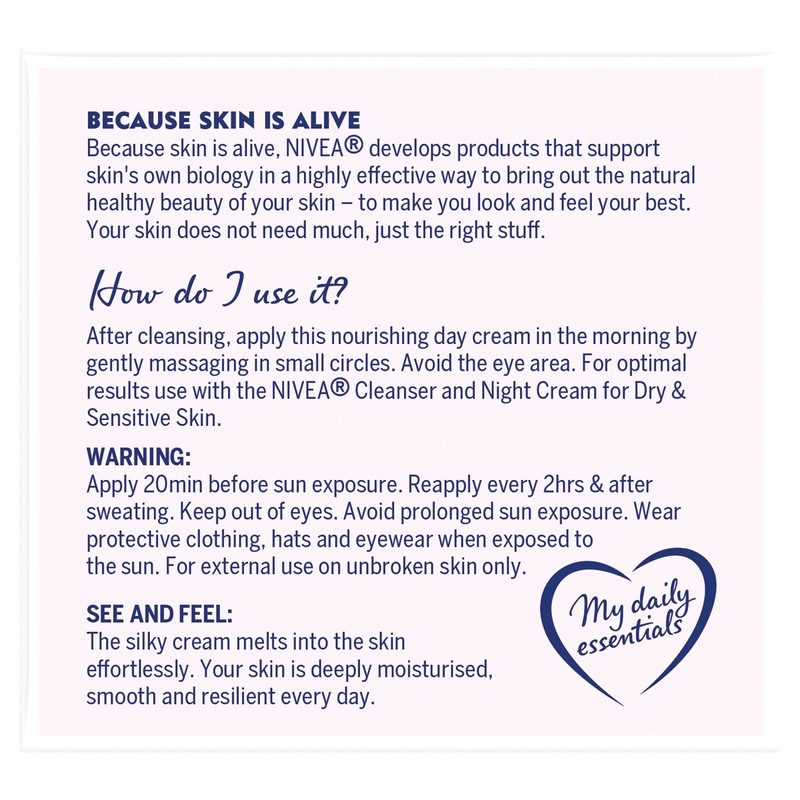 Nivea Daily Essentials Sensitive Cream SPF 30+ - 50ml