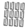WOONEKY Salon Cape Buckles 12 Pack Replacement Hooks Barber Snap