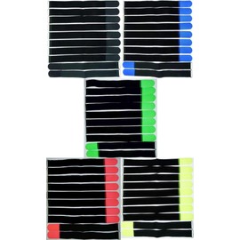 50 x 20 cm x 20 mm Resealable Velcro Cable Ties Multicoloured with Metal Eyelet - Cable Velcro Tape 200 mm Reusable