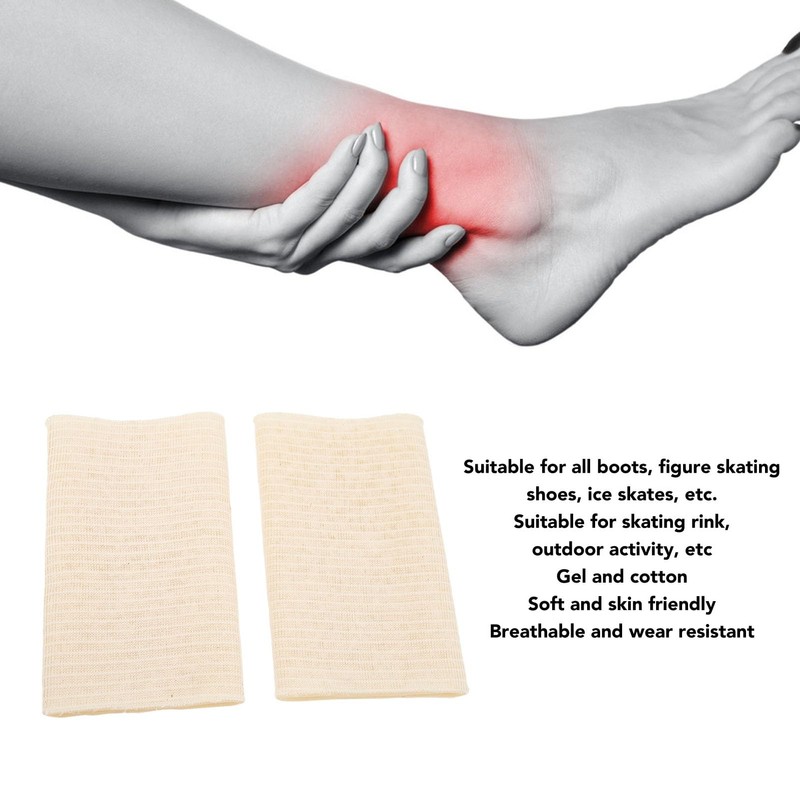 Ankle Gel Sleeves for Figure Skating, Ice Hockey, Roller Skating,