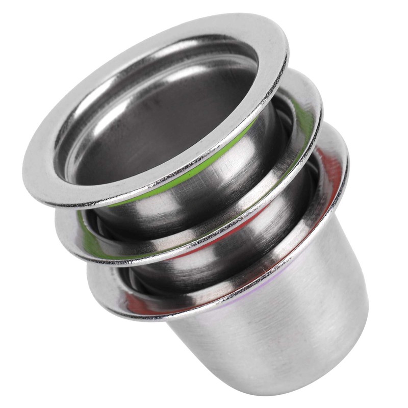 3Pcs/Set Coffee Capsule Reusable Pod Stainless Steel Refillable Coffee Capsule