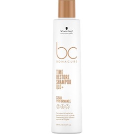 BONACURE - Time Restore Shampoo Q10 250 ml, Limpia y Fortifica el Cabello, Elimina Signos del Envejecimiento, Suavidad y Brillo, Elasticidad Mejorada, para Cabello Maduro