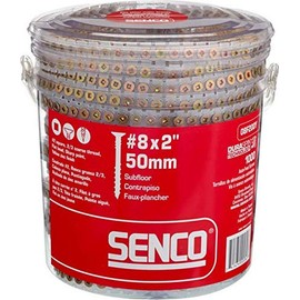 Senco 08F200Y Duraspin# 8 by 2" Subfloor Collated Screw (1, 000per Box)