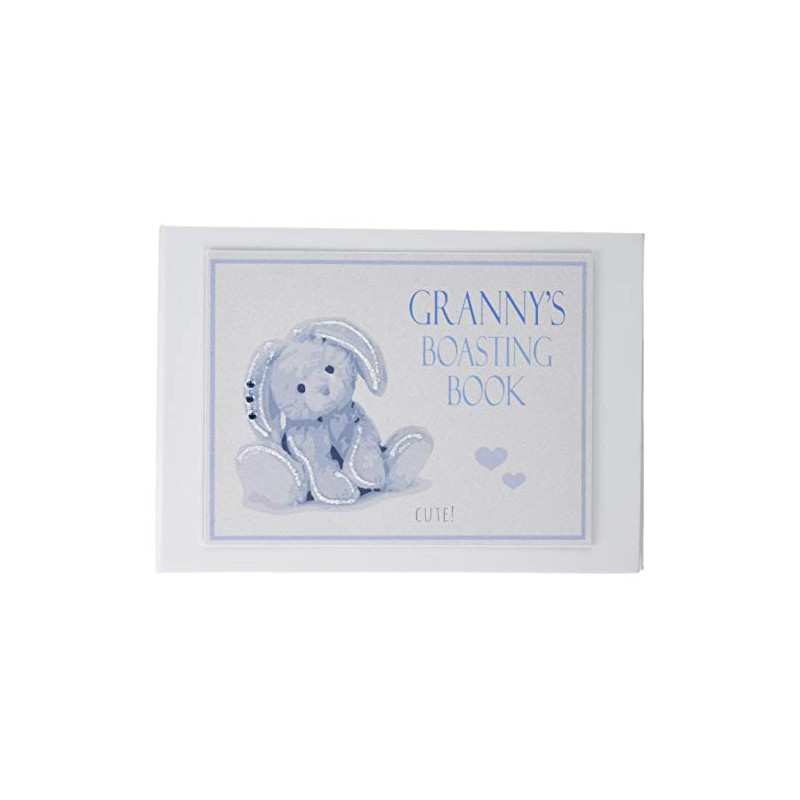 White Cotton Cards Blue Granny's Boasting Book, Photo Album (NRB1T),