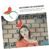 TOVINANNA Watermelon Headband Bopper for Unique Fruit Costume Accessories Eye