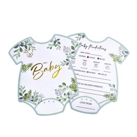 20 pcs Baby Prediction Cards for Baby Shower Party Baby Shower Advice Baby Shower Games Gender Reveal Card for New Parents Cards Gender Reveal Baby Shower Game Party Decorations